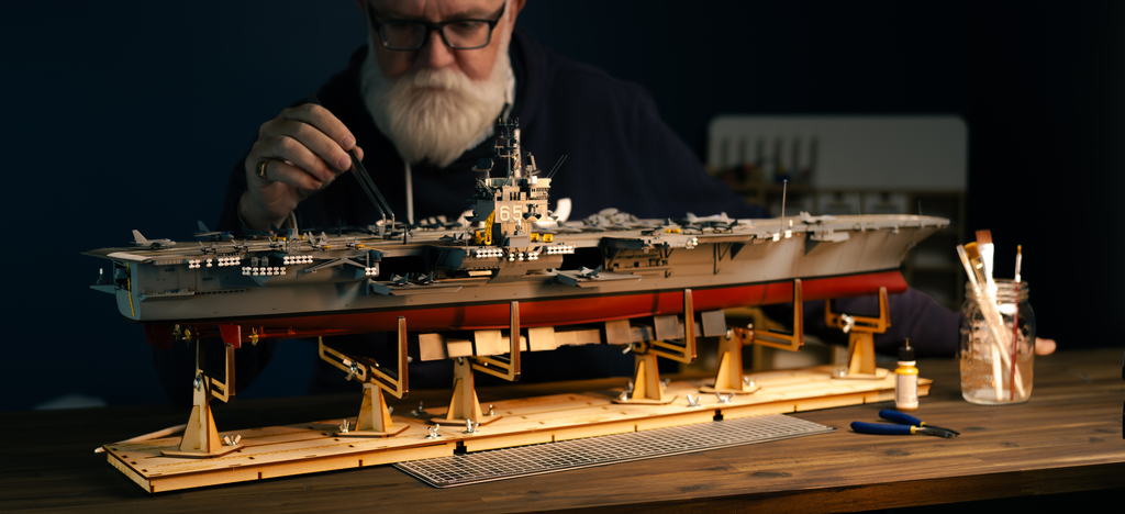 Advance Hobby Carrier Extension Module installed between the two Cruiser jig sections