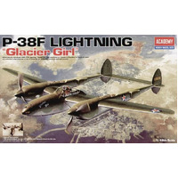 Academy 1/48 P-38F Lighting Glacier Girl Lockheed Plastic Model Kit [12208]