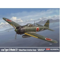 Academy 1/48 Type 0 Model 21 "Rabaul Naval Aviation Corps" Plastic Model Kit