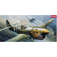 Academy 1/72 P-40E Warhawk Plastic Model Kit *Aus Decals* [12468]