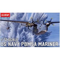 Academy 1/72 USN PBM-5A Mariner Flying Boat Plastic Model Kit *Aus Decals*