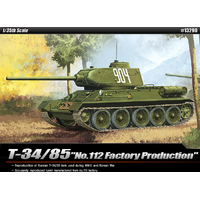 Academy 1/35 T-34/85 "112 Factory Production" Plastic Model Kit [13290]