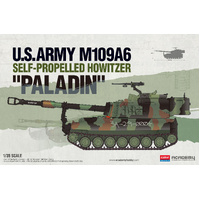 Academy 1/35 U.S. Army Self-Propelled Howitzer M109A6 Paladin Plastic Model Kit