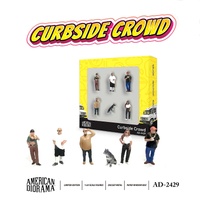 American Diorama 1/64 Curbside Crowd Figure Set