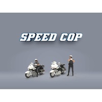 American Diorama 1/64 Speed Cop Figure Set