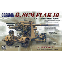 AFV Club 1/35 German 8.8cm Flak-18 AA Gun Plastic Model Kit [AF35088]