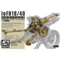 AFV Club 1/35 German leFH 18/40 10.5cm Howitzer (Late Version) Plastic Model Kit [AF35089]