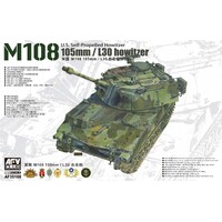 AFV Club 1/35 105mm/L30 Howitzer M108 U.S. Self-Propelled Howitzer *Aus Decal* Model Kit [AF35108]