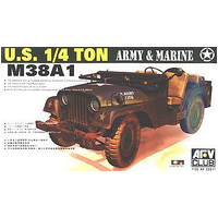 AFV Club 1/35 M38A1 T 4X4 Utility Truck Plastic Model Kit [AF35S17]