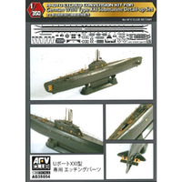 AFV Club 1/350 U-BOAT type XXI photo-etched sheets of detail upgrade set [AG35054]