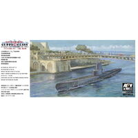 AFV Club 1/350 USN Guppy LB Class Submarine (SS Leonardo Da Vinci) Plastic Model Kit [SE73512]