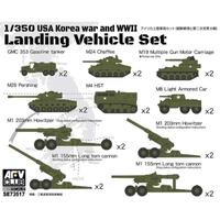 AFV Club 1/350 USA Korea War & WW2 Landing Vehicle set Plastic Model Kit [SE73517]