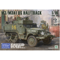 Andy's Hobby HQ 1/16 M3/M3A1 US WWII Halftrack Plastic Model Kit