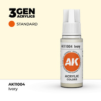 AK Interactive Ivory Acrylic Paint 17ml 3rd Generation