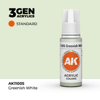 AK Interactive Greenish White Acrylic Paint 17ml 3rd Generation