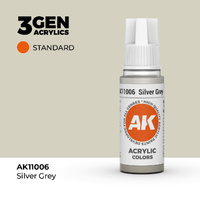 AK Interactive Silver Grey Acrylic Paint 17ml 3rd Generation