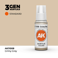AK Interactive Grimy Grey Acrylic Paint 17ml 3rd Generation