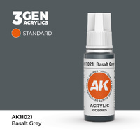 AK Interactive Basalt Grey Acrylic Paint 17ml 3rd Generation