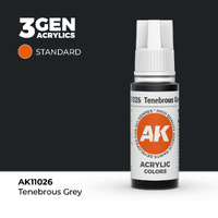 AK Interactive Tenebrous Grey Acrylic Paint 17ml 3rd Generation
