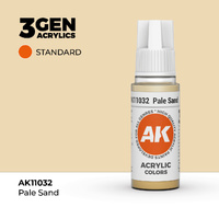 AK Interactive Pale Sand Acrylic Paint 17ml 3rd Generation