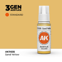 AK Interactive Sand Yellow Acrylic Paint 17ml 3rd Generation