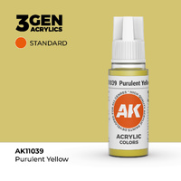 AK Interactive Purulent Yellow Acrylic Paint 17ml 3rd Generation