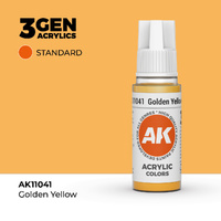 AK Interactive Golden Yellow Acrylic Paint 17ml 3rd Generation