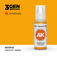AK Interactive Volcanic Yellow Acrylic Paint 17ml 3rd Generation