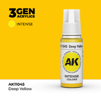 AK Interactive Deep Yellow Intense Acrylic Paint 17ml 3rd Generation