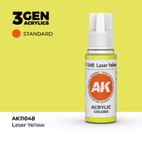 AK Interactive Laser Yellow Acrylic Paint 17ml 3rd Generation