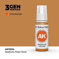 AK Interactive Medium Flesh Tone Acrylic Paint 17ml 3rd Generation