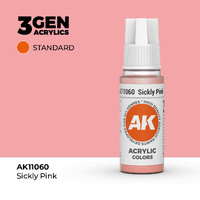 AK Interactive Sickly Pink Acrylic Paint 17ml 3rd Generation