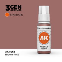 AK Interactive Brown Rose Acrylic Paint 17ml 3rd Generation