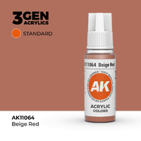 AK Interactive Beige Red Acrylic Paint 17ml 3rd Generation