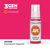 AK Interactive Fluorescent Magenta Acrylic Paint 17ml 3rd Generation