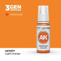 AK Interactive Light Orange Acrylic Paint 17ml 3rd Generation