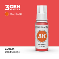 AK Interactive Dead Orange Acrylic Paint 17ml 3rd Generation