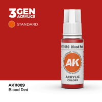 AK Interactive Blood Red Acrylic Paint 17ml 3rd Generation