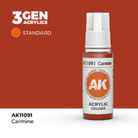 AK Interactive Carmine Acrylic Paint 17ml 3rd Generation