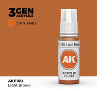 AK Interactive Light Brown Acrylic Paint 17ml 3rd Generation