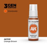 AK Interactive Orange Brown Acrylic Paint 17ml 3rd Generation