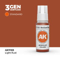 AK Interactive Medium Rust Acrylic Paint 17ml 3rd Generation