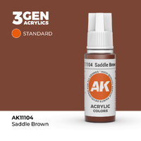 AK Interactive Saddle Brown Acrylic Paint 17ml 3rd Generation