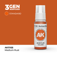 AK Interactive Light Rust Acrylic Paint 17ml 3rd Generation