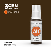 AK Interactive Dark Brown Acrylic Paint 17ml 3rd Generation