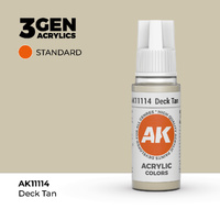 AK Interactive Deck Tan Acrylic Paint 17ml 3rd Generation