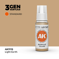 AK Interactive Light Earth Acrylic Paint 17ml 3rd Generation
