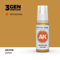 AK Interactive Ocher Acrylic Paint 17ml 3rd Generation