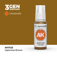 AK Interactive Japanese Brown Acrylic Paint 17ml 3rd Generation