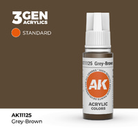 AK Interactive Grey-Brown Acrylic Paint 17ml 3rd Generation
